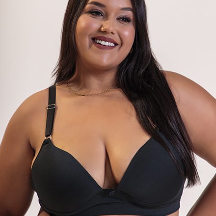 Sutiã Plus Size Básico Preto TopBella