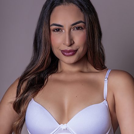 Sutiã Push-Up Básico Branco TopBella