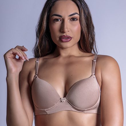 Sutiã Push-Up Básico Chocolate TopBella