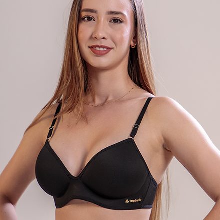 Sutiã Slim Elegance Premium Bojo Soft Preto TopBella